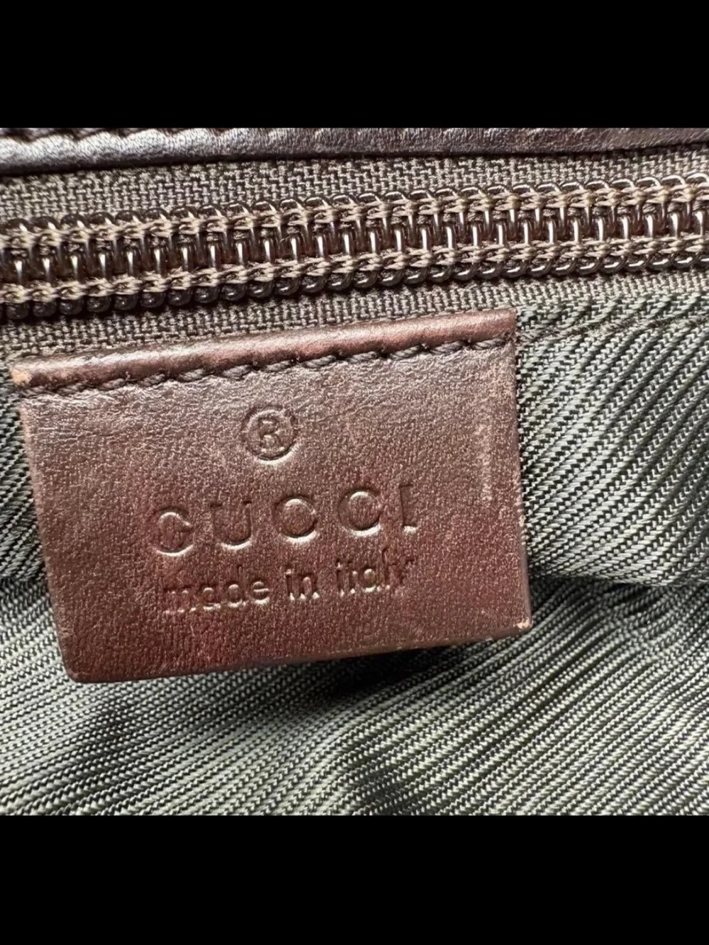 Gucci Dark Brown GG Canvas Messenger Bag